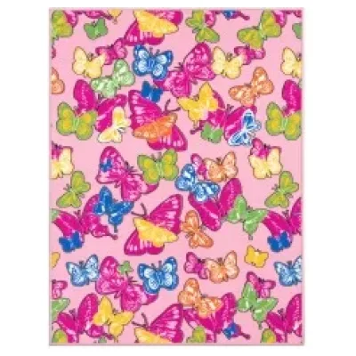 Nikotex Carpets Παιδικό Χαλί Butterflies. Διαθέσιμο σε διαστάσεις 120x160, 133x190, 160x240. Χρώμα: πολύχρωμο. Υλικό: 100% PP.