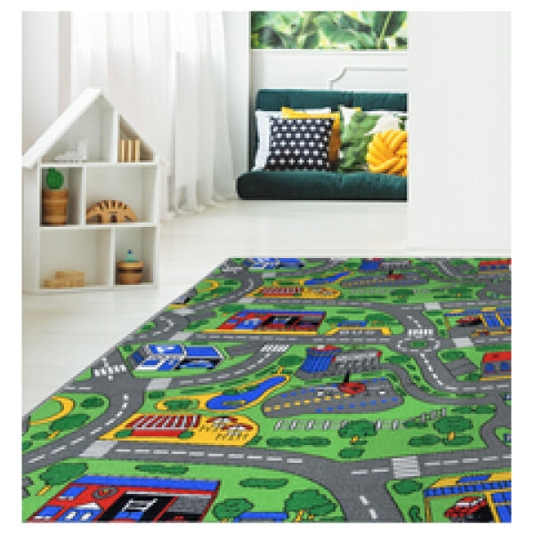 Nikotex Carpets Παιδικό Χαλί Citylife. Διαθέσιμο σε διαστάσεις 120x160, 133x190, 160x240. Χρώμα: πολύχρωμο. Υλικό: 100% PP.