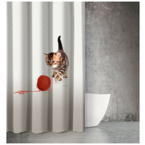 Κουρτίνα μπάνιου Animals 210 αδιάβροχη με μοντέρνο σχέδιο από την εταιρία Saint Clair. Διαστάσεις: 180x200cm. Κατασκευασμένη από 100% πολυεστέρα που την καθιστά εξαιρετικά ανθεκτική.