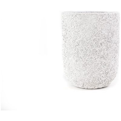 Διακοσμητικό βάζο Siso Gel Coral White (35x35x45cm) από μείγμα τσιμέντου